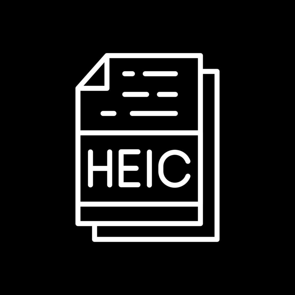 heic vektor ikon design