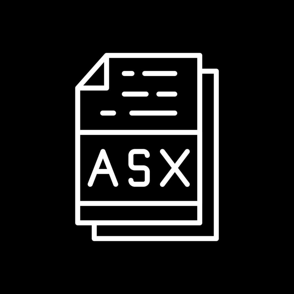 asx Datei Format Vektor Symbol Design