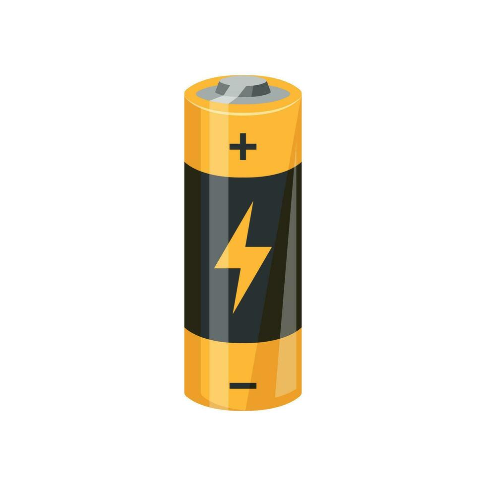 realistisk alkalisk batteri uppsättning ikon i platt stil. annorlunda storlek ackumulator vektor illustration på isolerat bakgrund. ackumulator ladda om tecken företag begrepp.