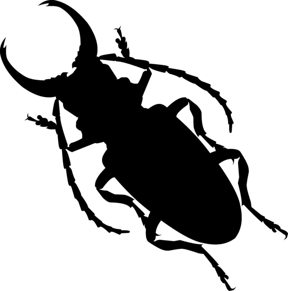 insekt silhuett vektor ikon illustration