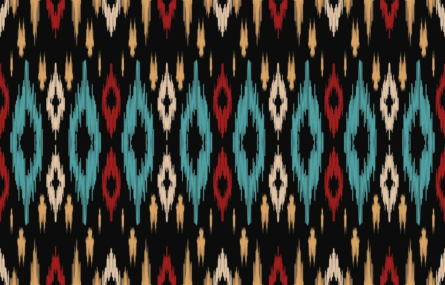 ethnisch abstrakt Ikat Kunst. aztekisch Ornament drucken. geometrisch ethnisch Muster nahtlos Farbe orientalisch. Design zum Hintergrund ,Vorhang, Teppich, Hintergrund, Kleidung, Verpackung, Batik, Vektor Illustration.