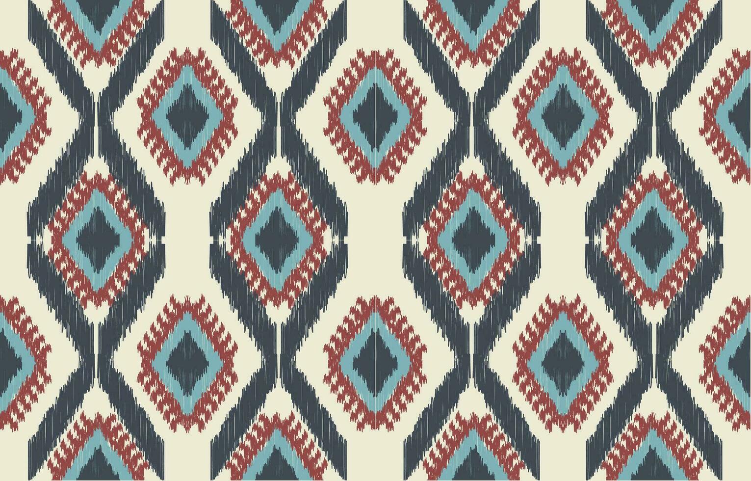 etnisk abstrakt ikat konst. aztec prydnad skriva ut. geometrisk etnisk mönster sömlös Färg orientalisk. design för bakgrund ,ridå, matta, tapet, Kläder, omslag, batik, vektor illustration.