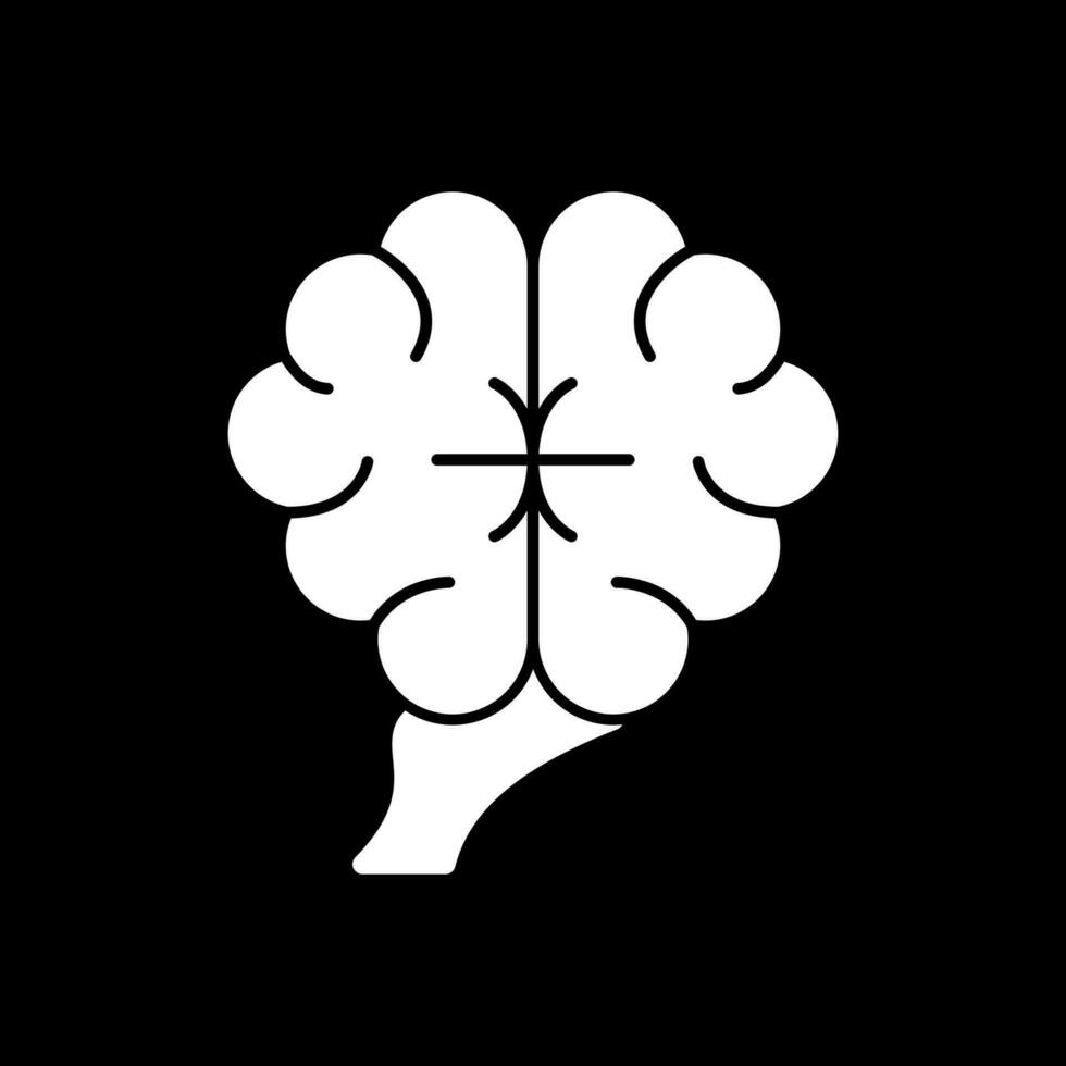 mänsklig hjärna vektor ikon design