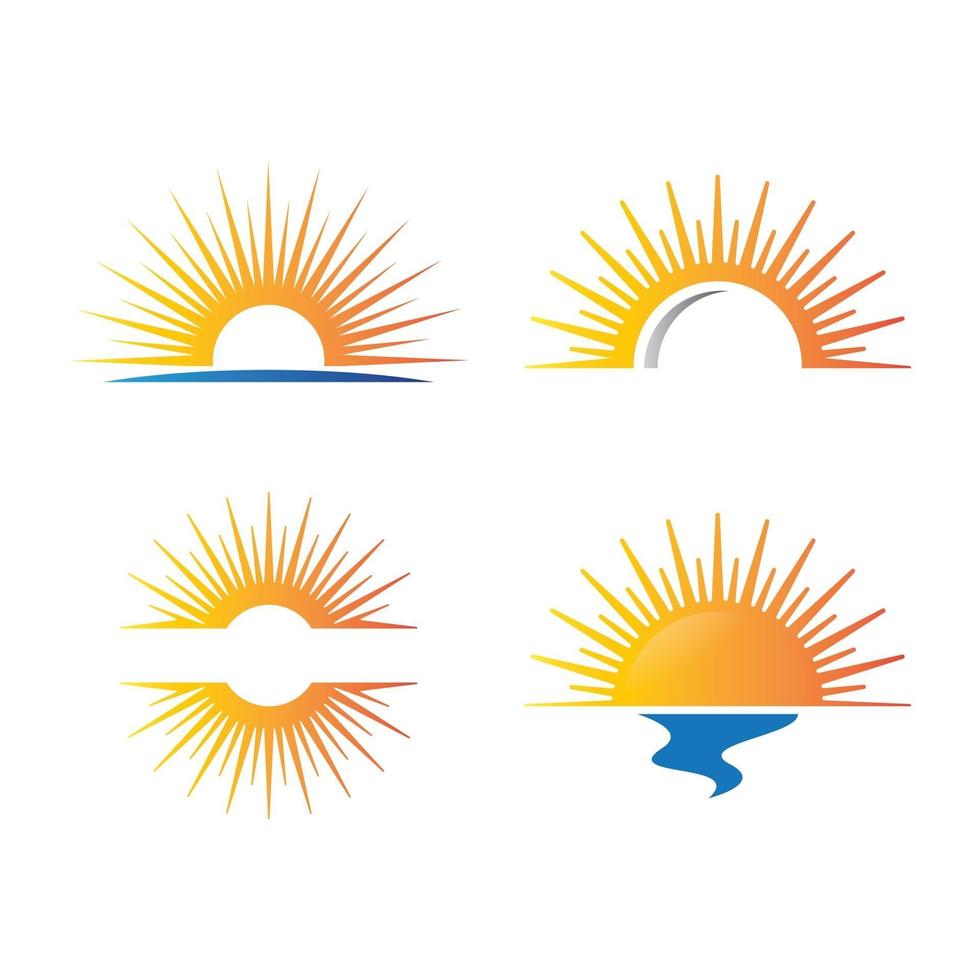 Sonnenuntergang Logo Bilder vektor