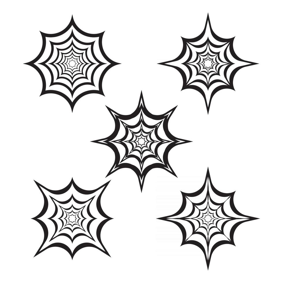 Spinnennetz Logo Bilder Illustration vektor