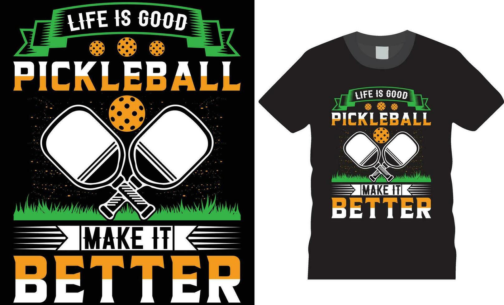 Pickleball-T-Shirt-Design vektor