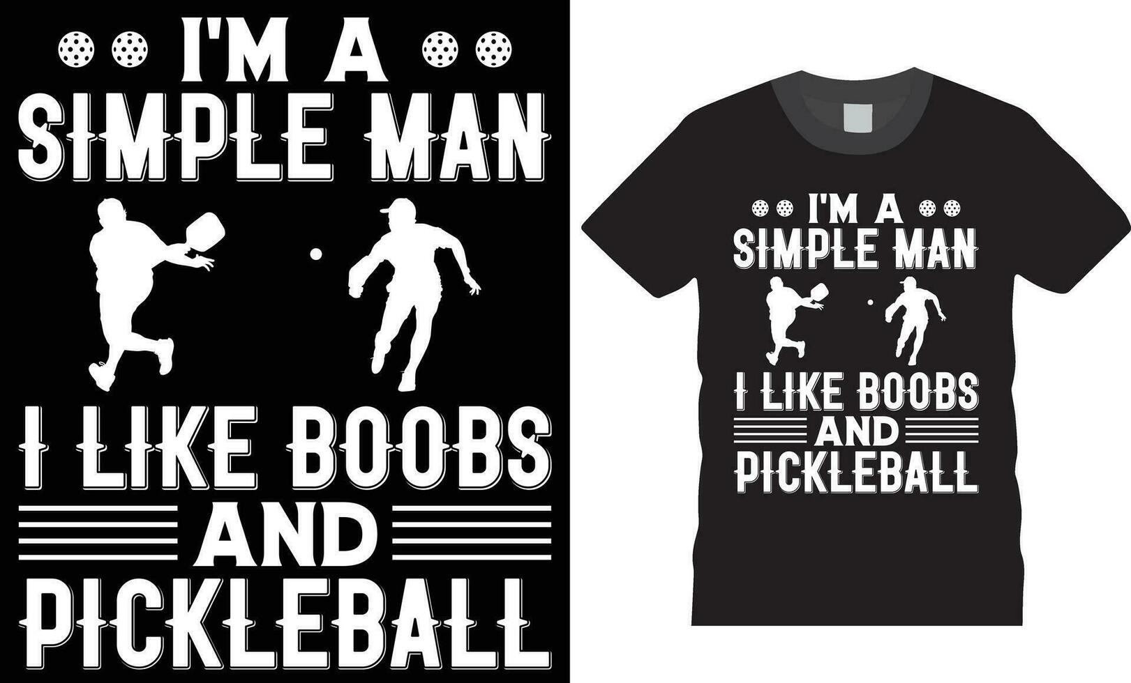 Pickleball-T-Shirt-Design vektor