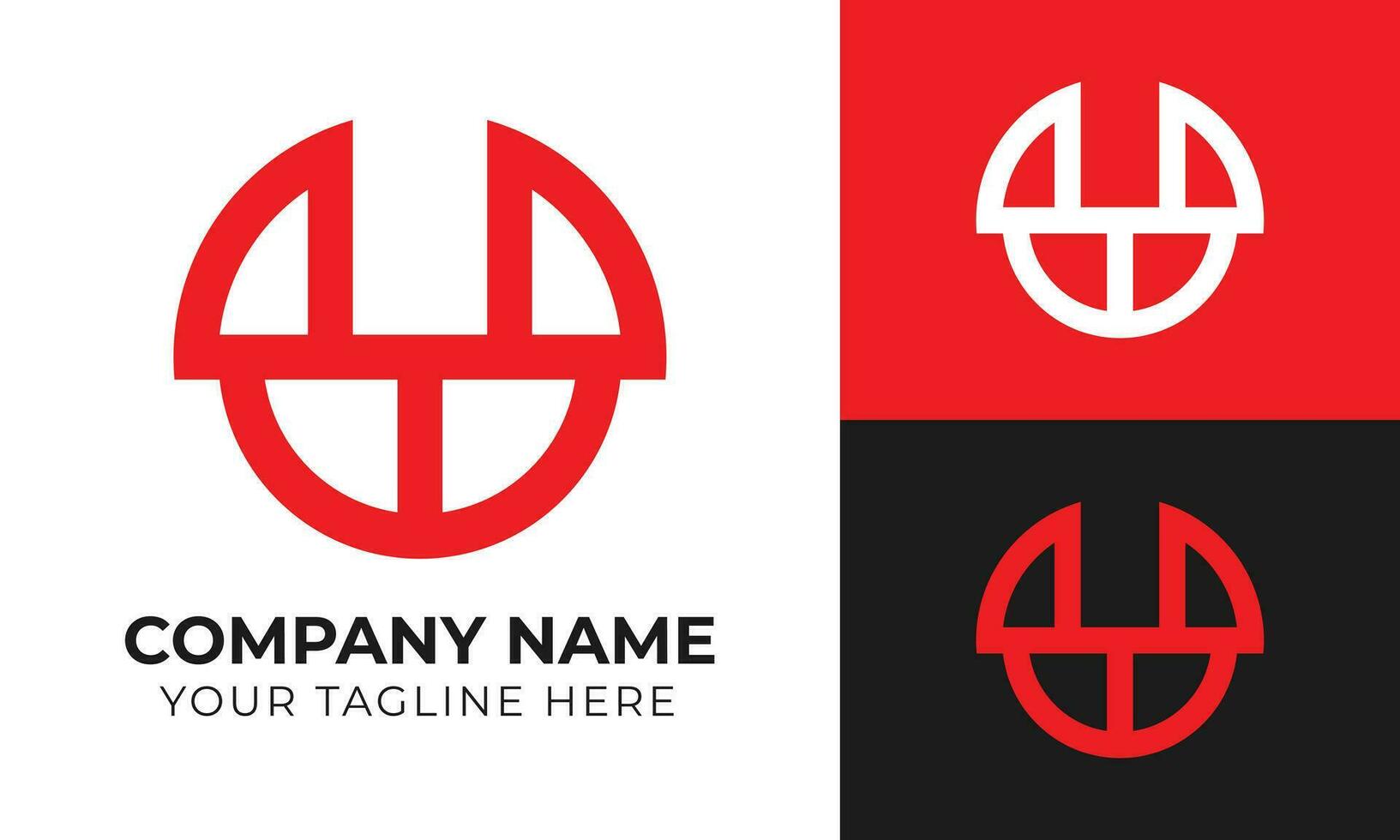 kreativ modern minimal abstrakt monogram företag logotyp design mall fri vektor