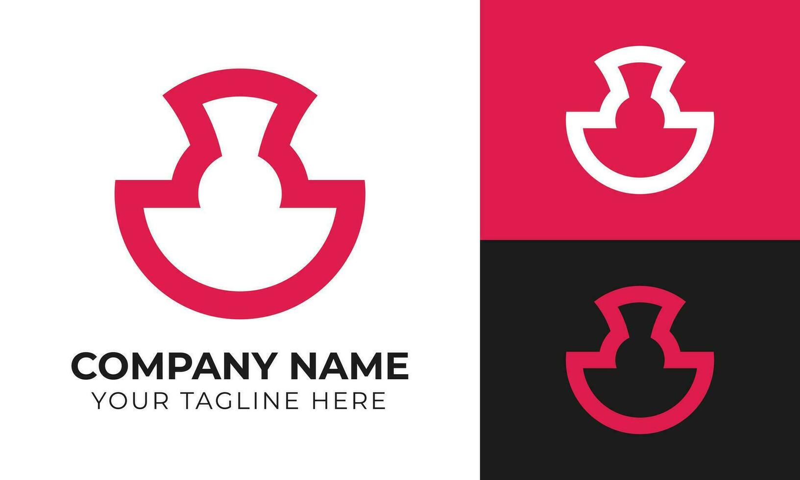 abstrakt modern minimal Monogramm Geschäft Logo Design Vorlage kostenlos Vektor