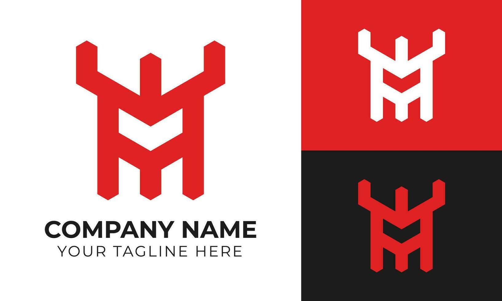 Fachmann kreativ modern minimal Monogramm Geschäft Logo Design Vorlage kostenlos Vektor