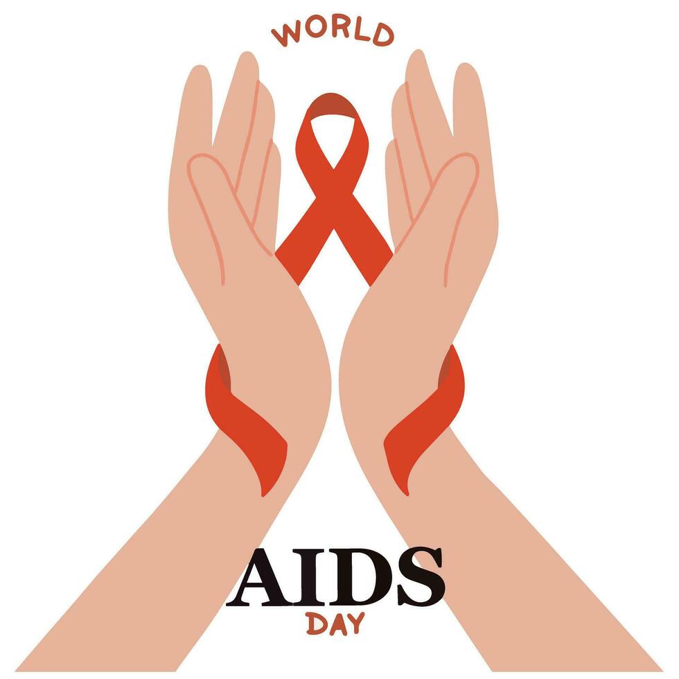 Welt-Aids-Tag-Vektor-Illustration vektor