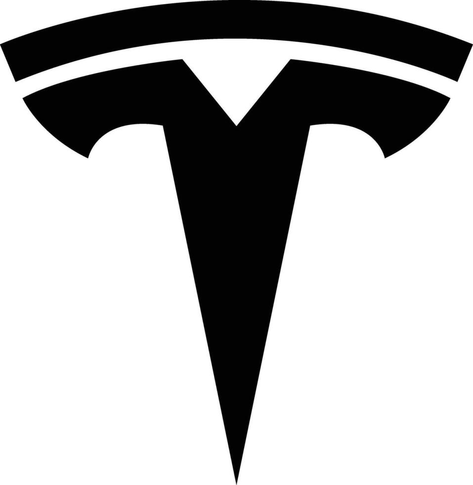 tesla logotyp ikon bil varumärke tecken symbol känd märka identitet stil topp bil- industri ledare konst design vektor. svart bil emblem tecken vektor