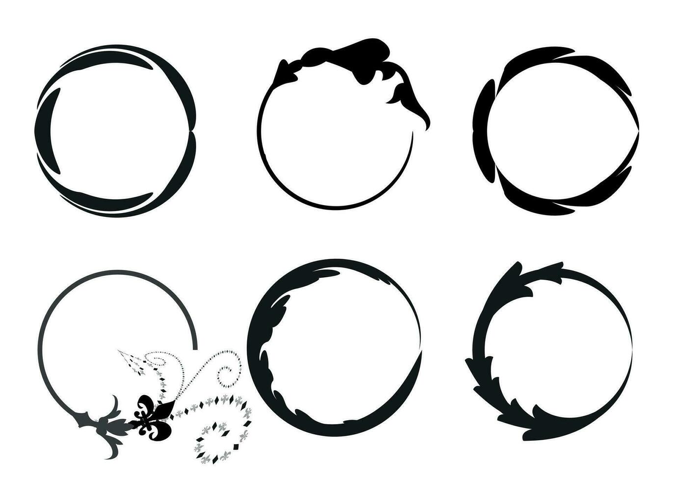 enso zen stroke cirkel japansk borsta symbol vektor illustration.