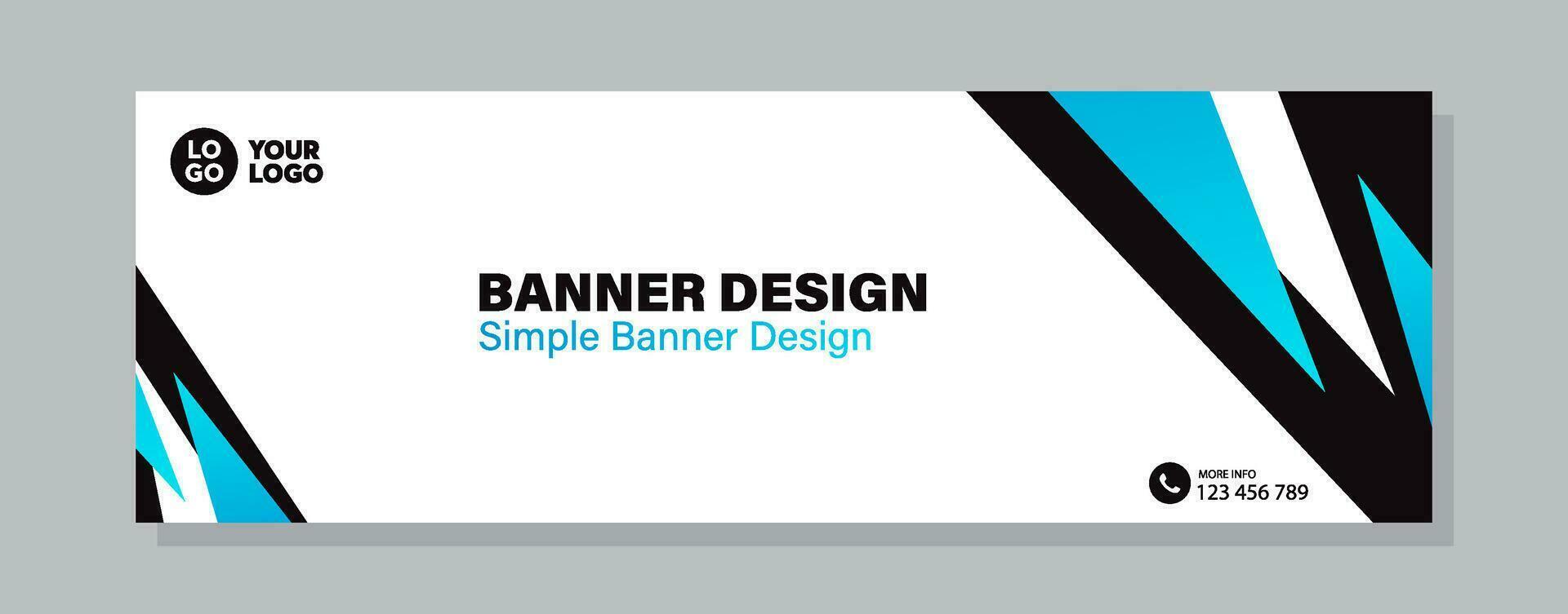 företag horisontell baner mall design. modern baner design med elegant Färg. lämplig för baner, omslag, och rubrik vektor