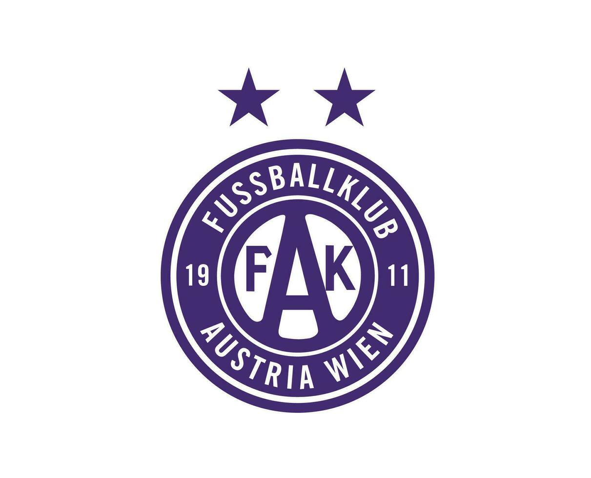 fk Österreich wien Verein Logo Symbol lila Österreich Liga Fußball abstrakt Design Vektor Illustration