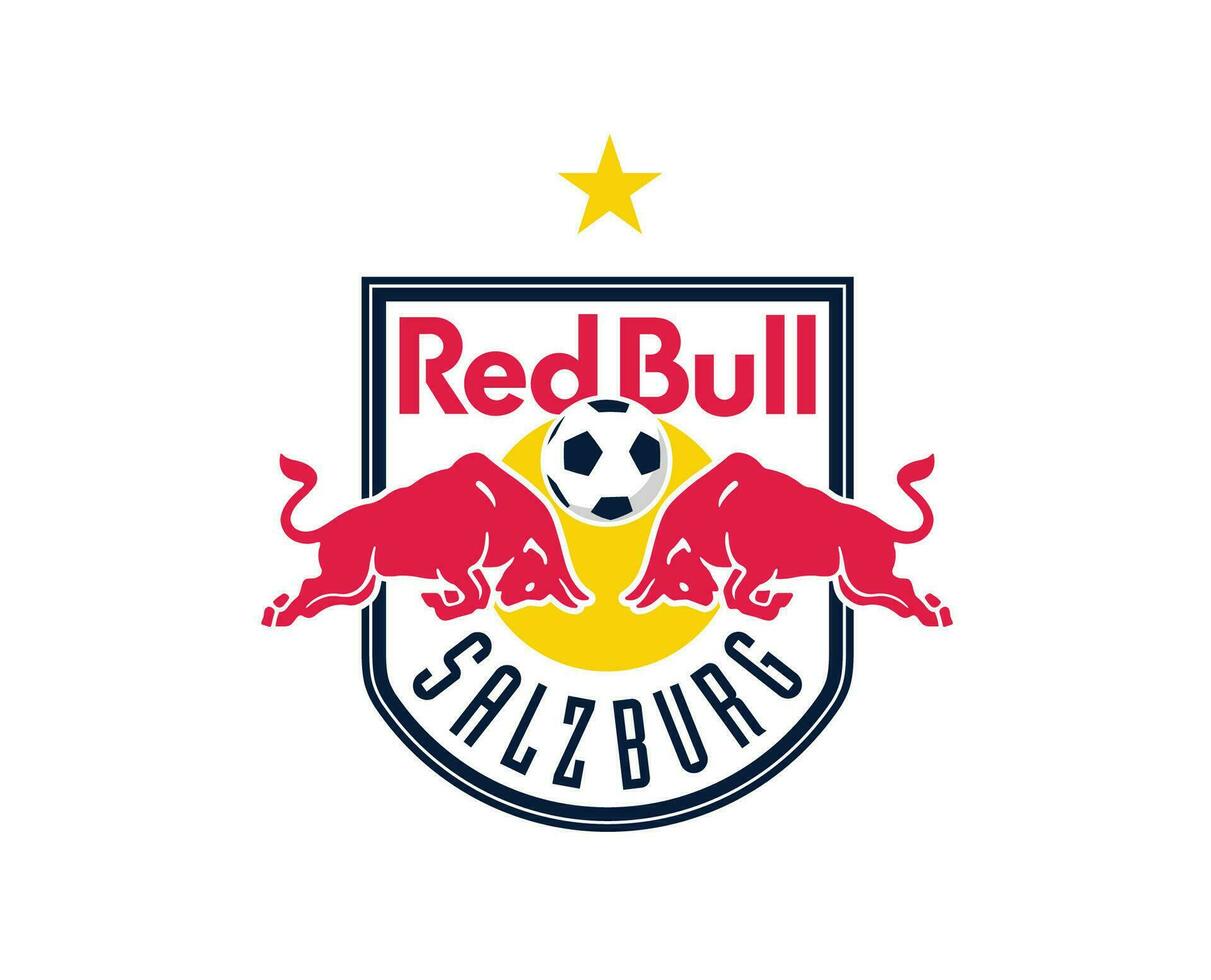 rot Stier salzburg Verein Logo Symbol Österreich Liga Fußball abstrakt Design Vektor Illustration