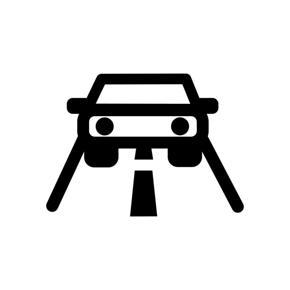 Symbol Auto im Weiß Hintergrund vektor