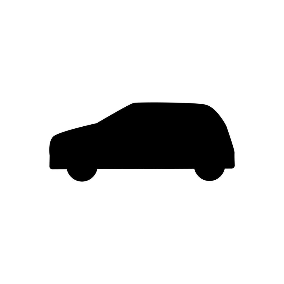 ikon bil i vit bakgrund vektor