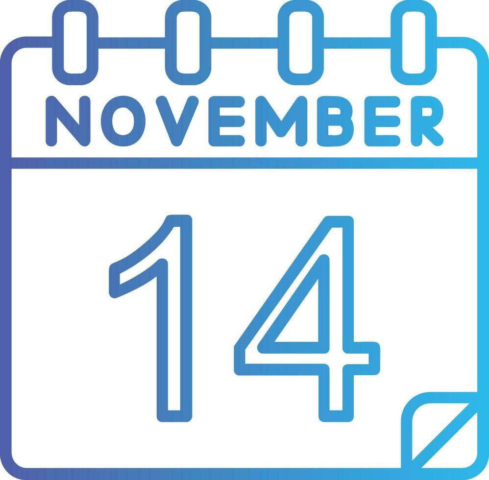 14 november vektor ikon