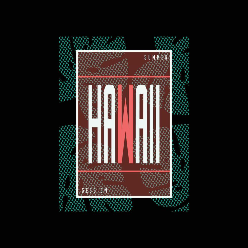 vektor illustration på de tema av surfa i hawaii. kalifornien drömmer. typografi, t-shirt grafik, affisch, skriva ut, baner, flygblad, vykort