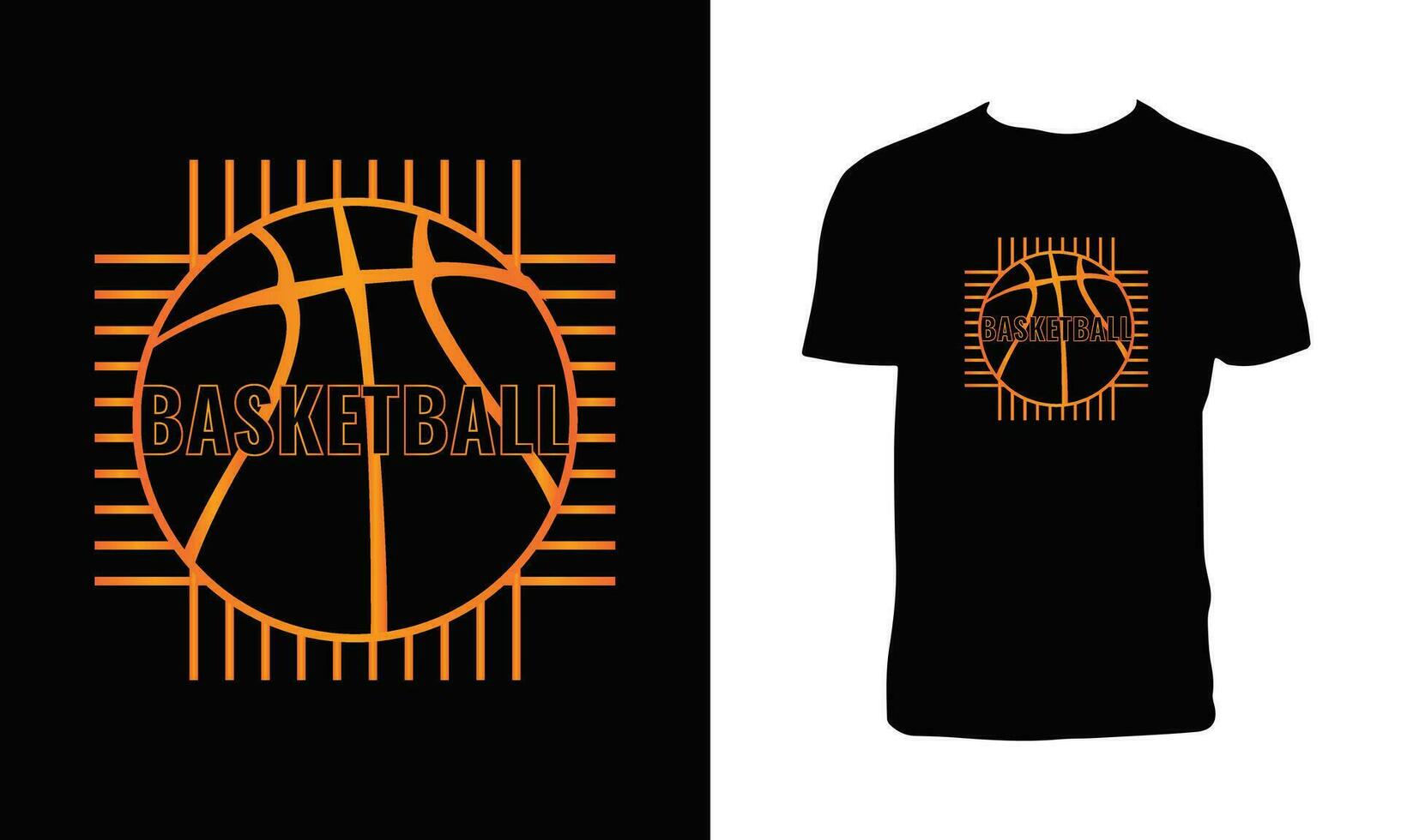 Basketball Vektor Hemd Design