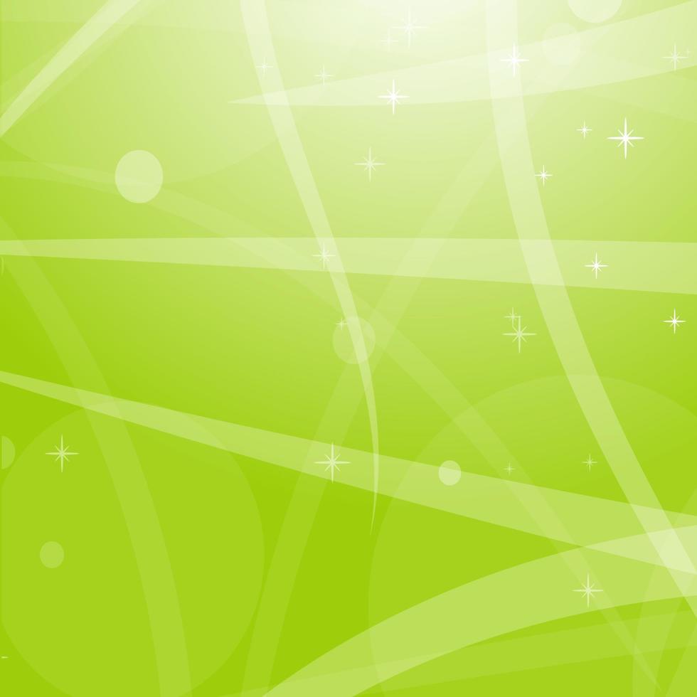 ljusgrön abstrakt bakgrund med stjärnor, cirklar och ränder. platt vektorillustration. vektor