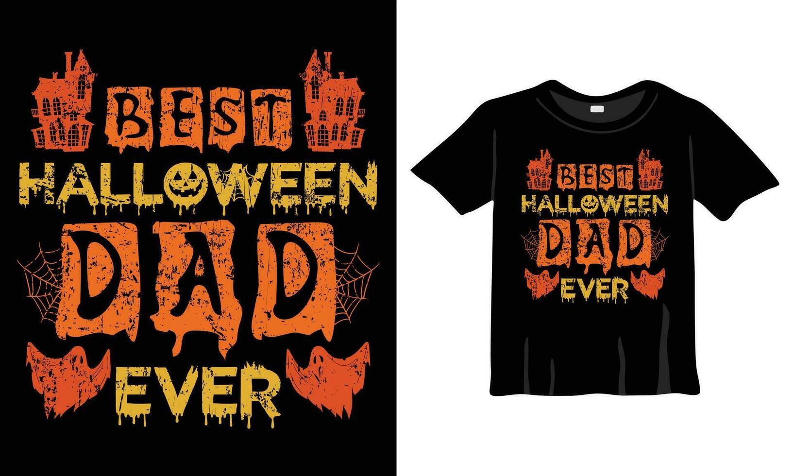 bäst halloween pappa någonsin t-shirt design vektor eps