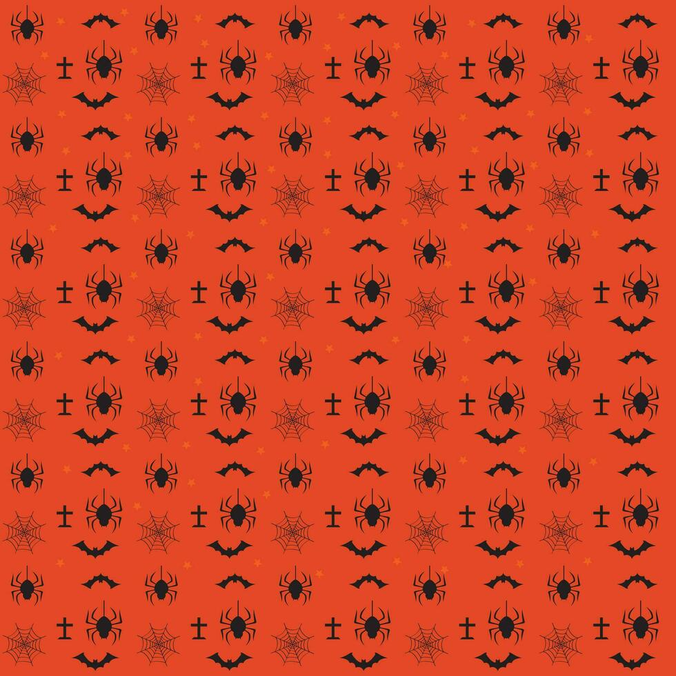 halloween orange festlig mönster design. vektor