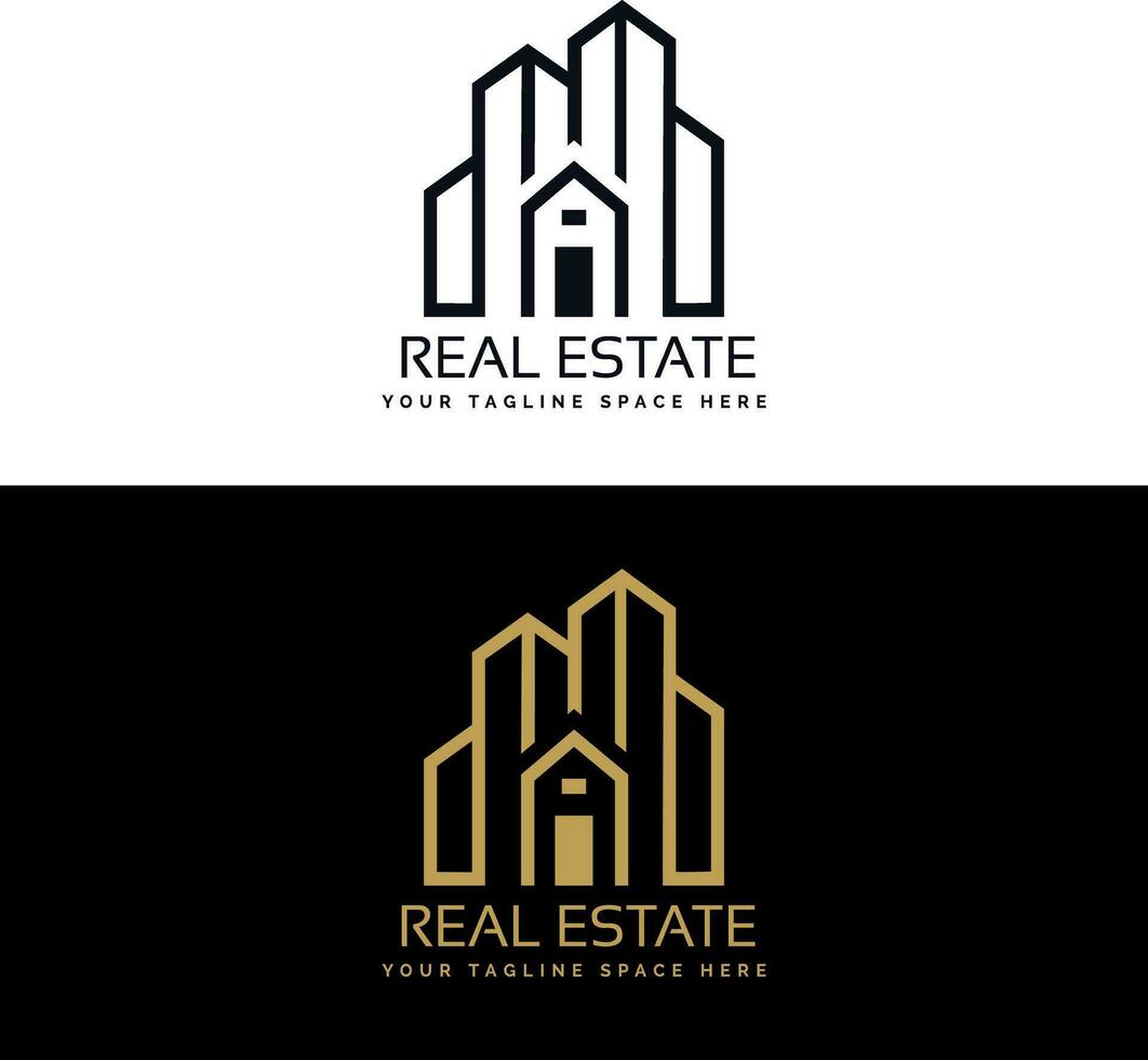 Logodesign für Immobilien vektor