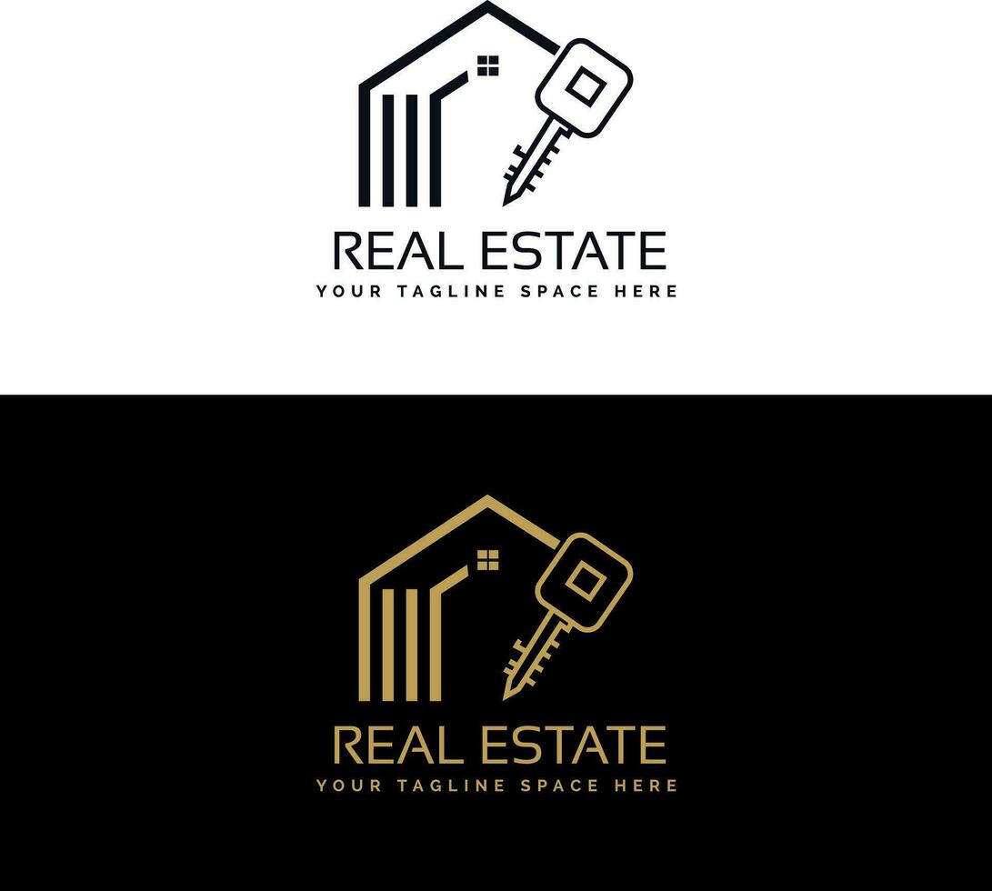 Logodesign für Immobilien vektor