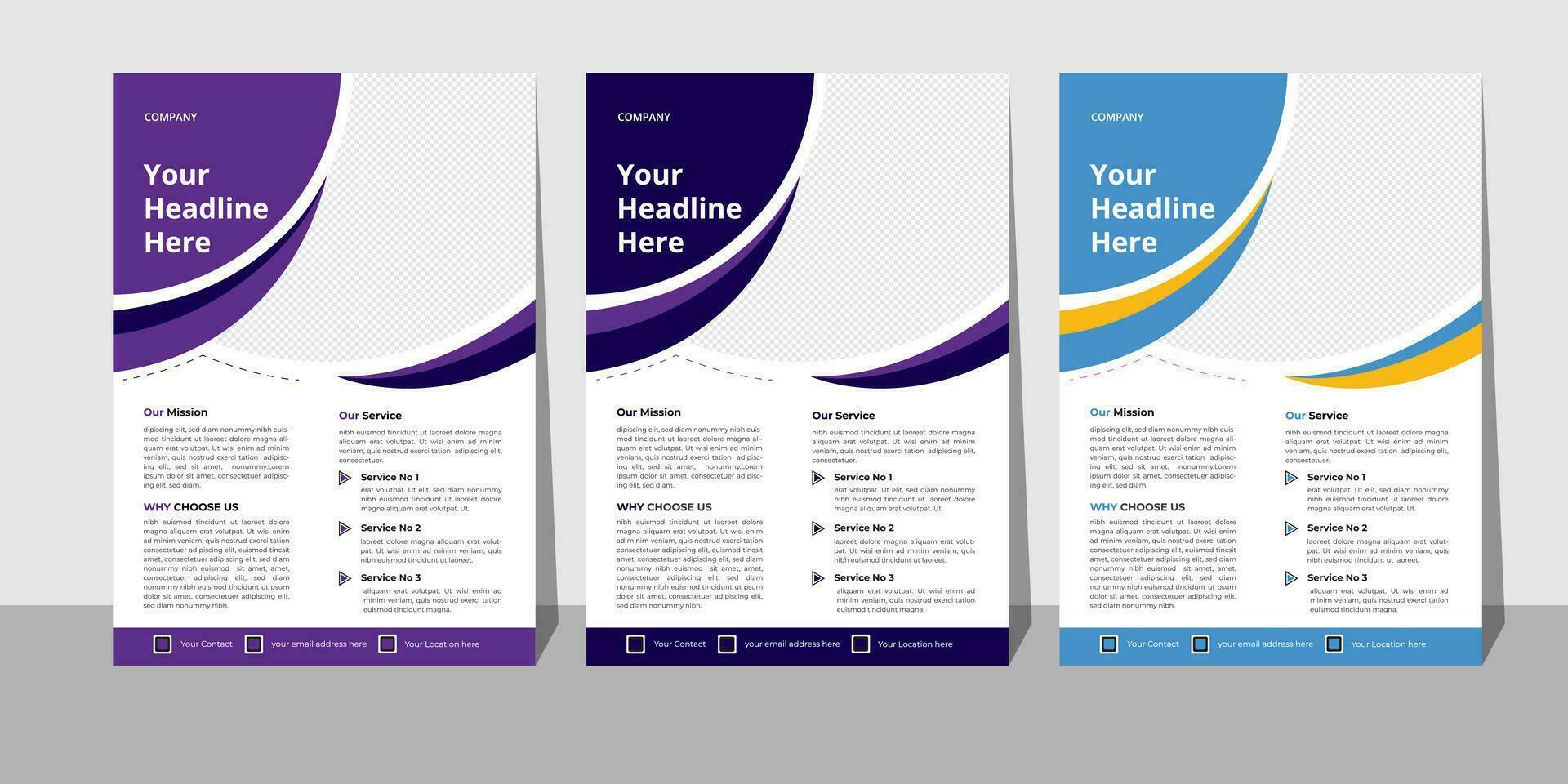 modern business flyer mall gratis vektor