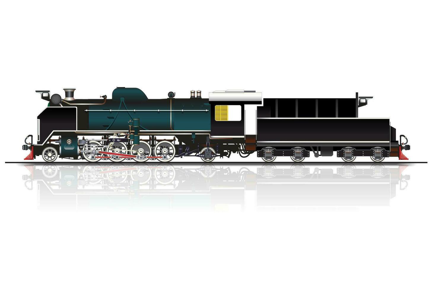 Dampf Lokomotive Eisenbahn vektor