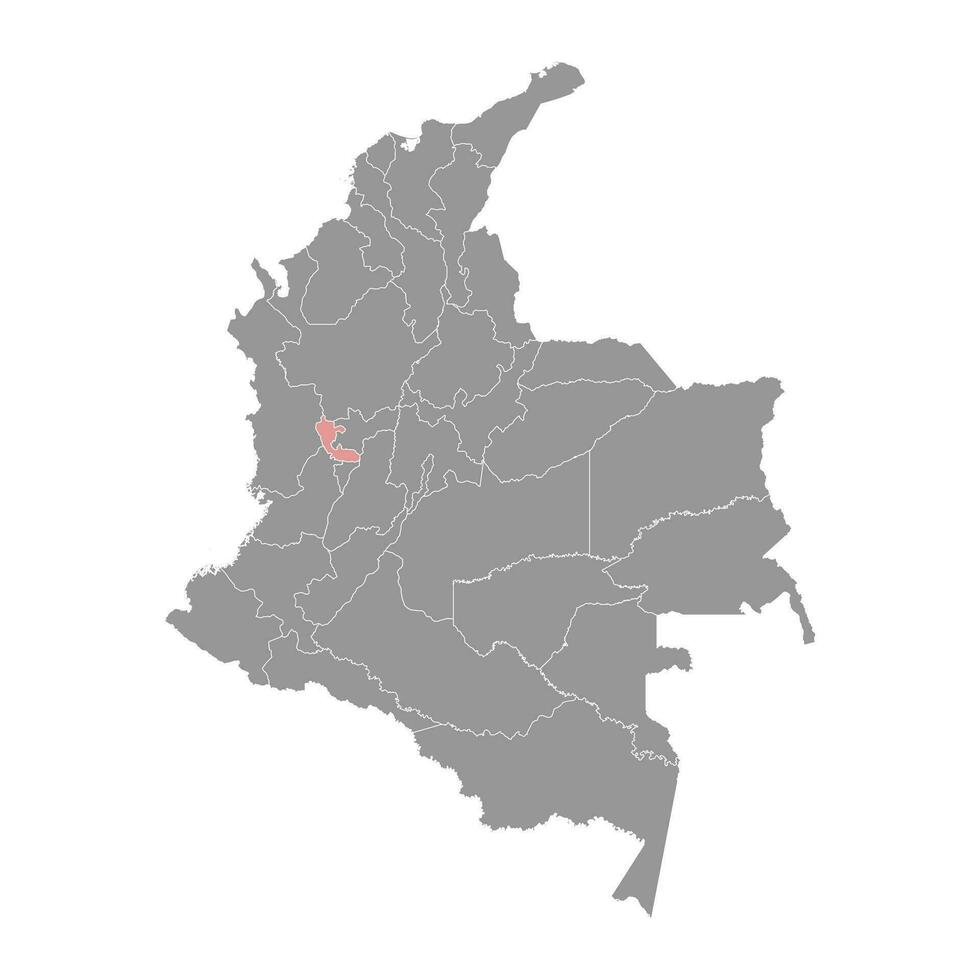 Risaralda Abteilung Karte, administrative Aufteilung von Kolumbien. vektor