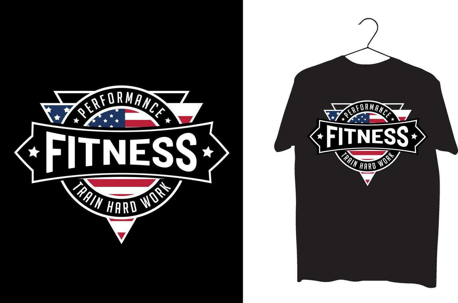 Fitness-T-Shirt-Design vektor