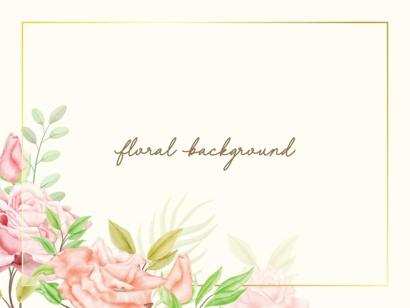 Blumen- Aquarell Hochzeit Banner Design vektor