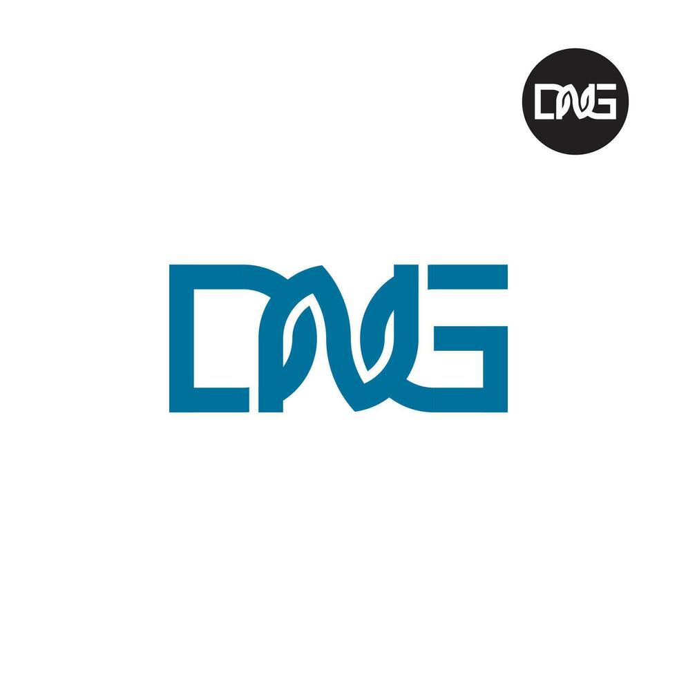 brev dng monogram logotyp design vektor