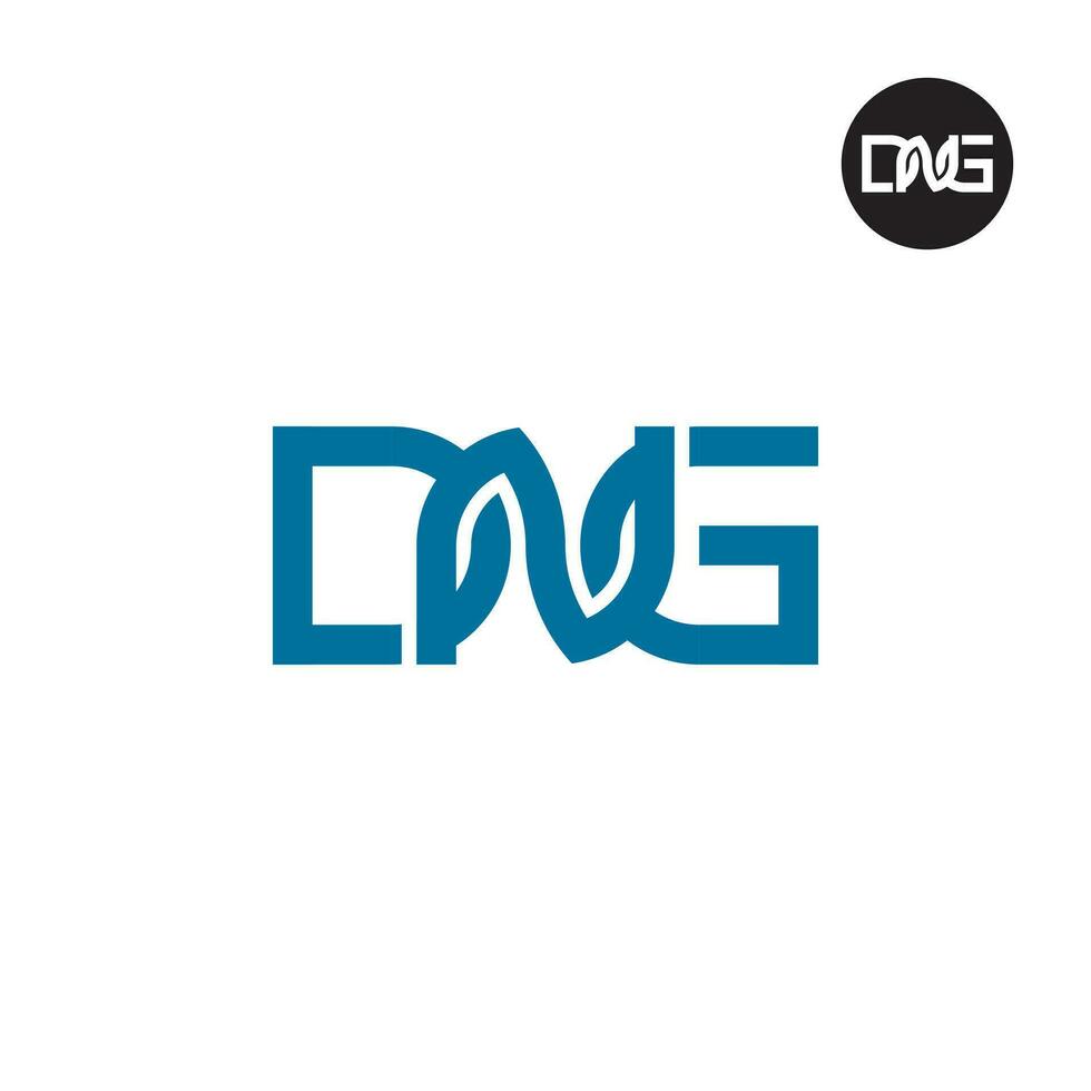 Brief dng Monogramm Logo Design vektor