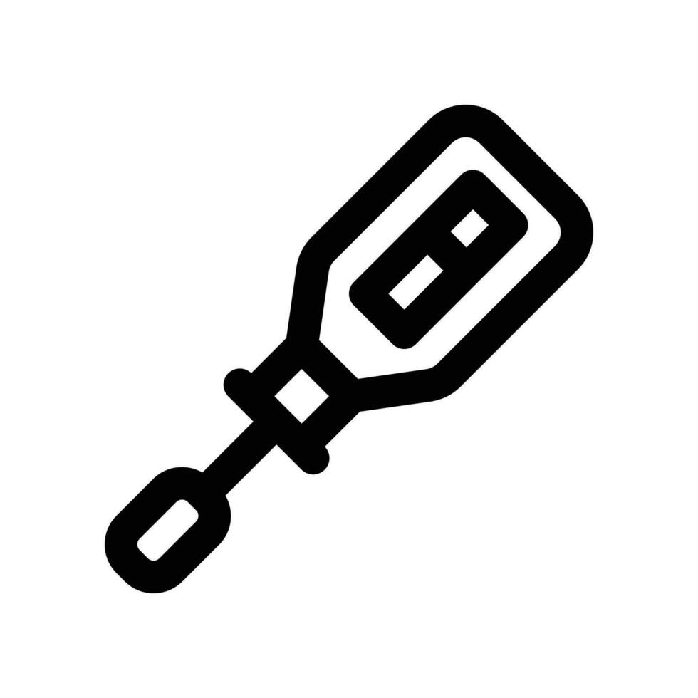 Thermometer Linie Symbol. Vektor Symbol zum Ihre Webseite, Handy, Mobiltelefon, Präsentation, und Logo Design.