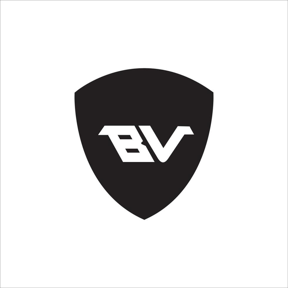 vb bv logotyp design vektor mall