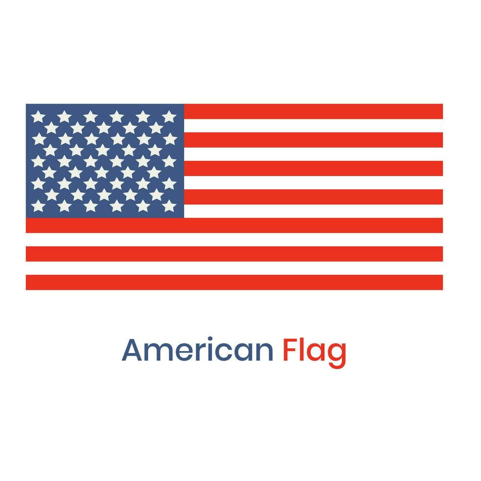 das amerikanisch Flagge vektor