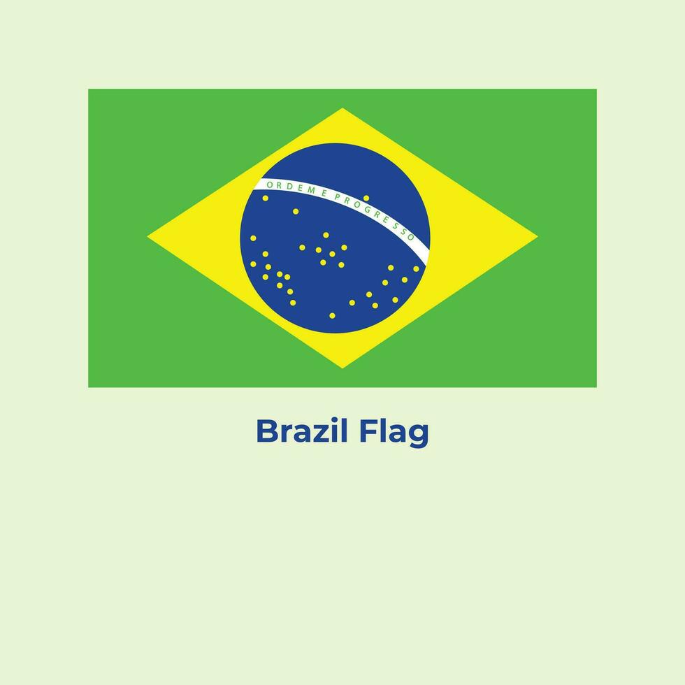 de Brasilien flagga vektor