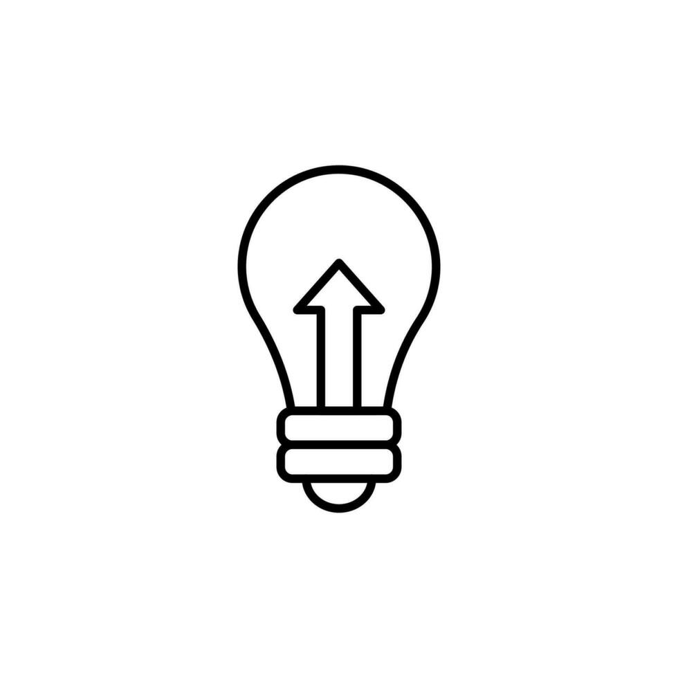 Kreuz im Lampe minimalistisch Vektor Linie Symbol. Vektor Illustration zum Netz Websites, Apps, Design, Banner und andere Zwecke