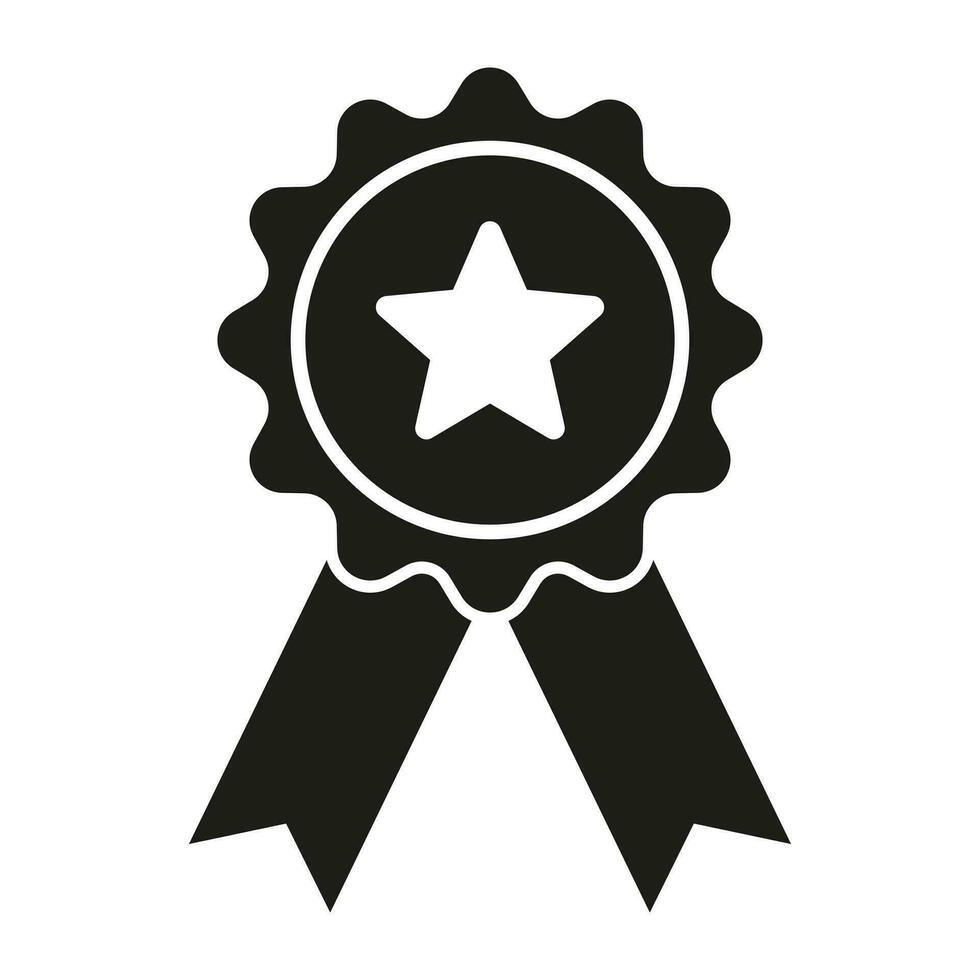 vergeben Symbol mit Star im modisch eben Design, Gewinner Medaille Vektor Symbol