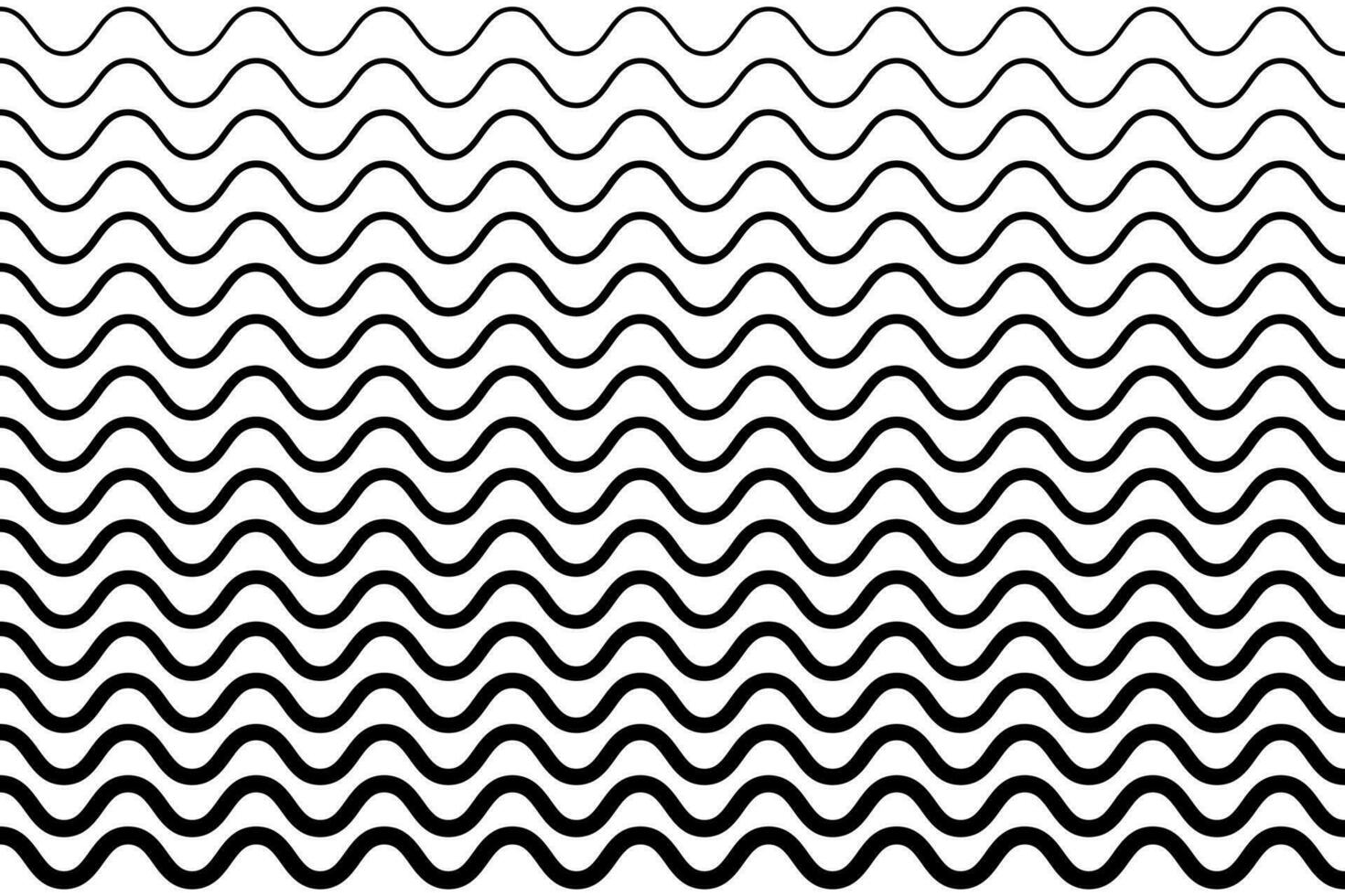 dünn wellig Linien nahtlos Muster. wiederholbar wellig Zickzack- Linien Vektor Muster.