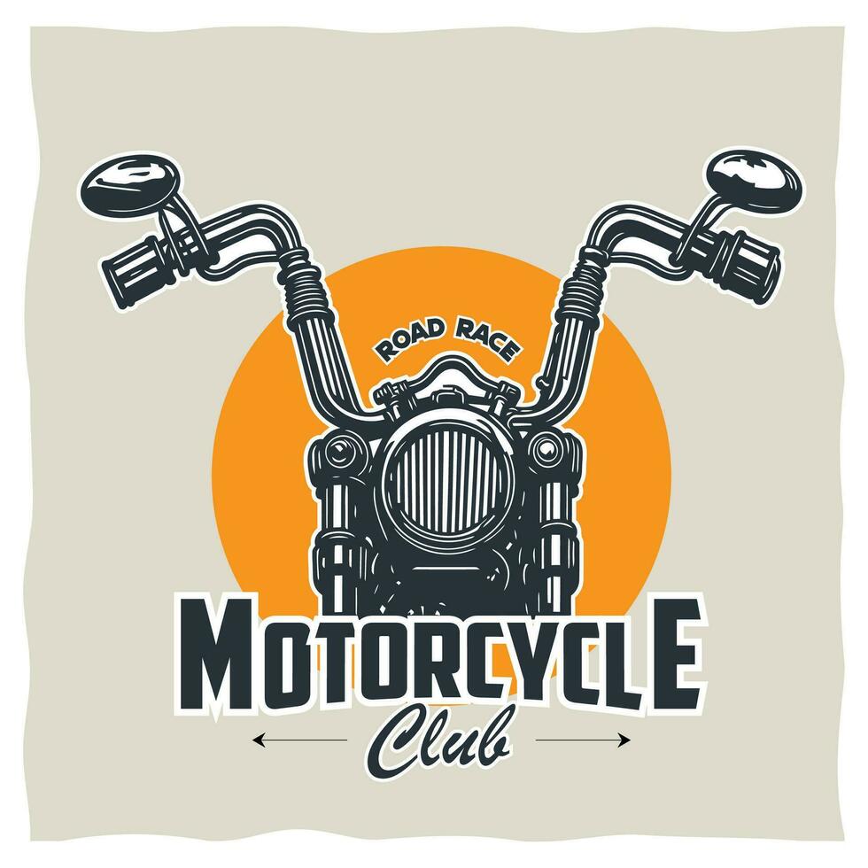 Motorrad t Hemd Etikette Design mit Motorrad Element Illustration vektor