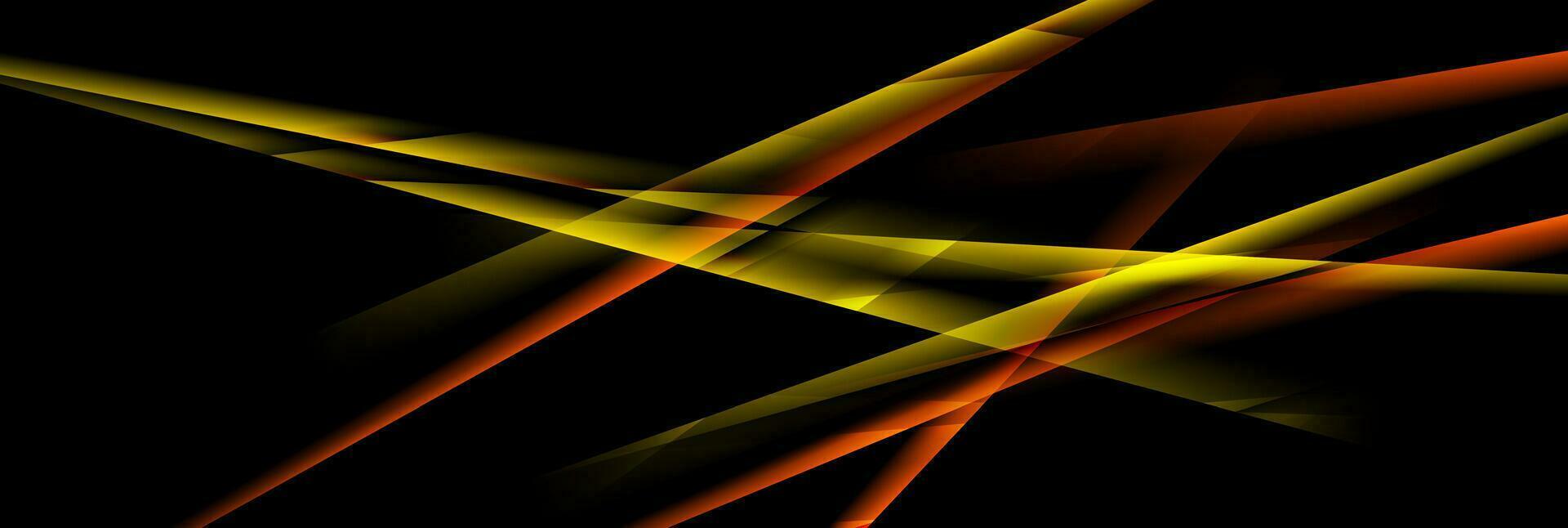 gul och orange glansig Ränder abstrakt bakgrund vektor