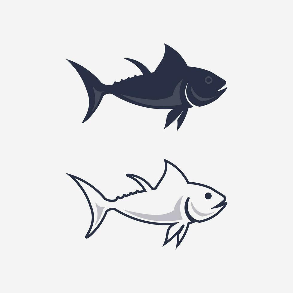 Fisch abstrakte Icon-Design-Logo-Vorlage, kreatives Vektorsymbol des Angelvereins oder Online-Shop. vektor