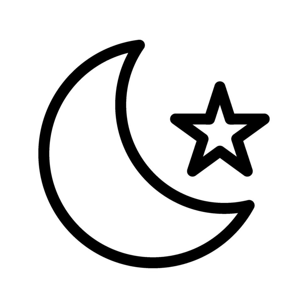 Mond Symbol Vektor Symbol Design Illustration
