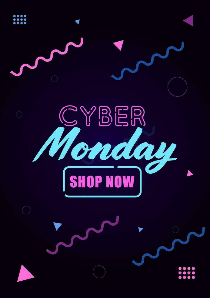 Cyber Montag Verkauf. Besondere Angebot Vektor Design zum Förderung, Poster, Hintergrund, Banner