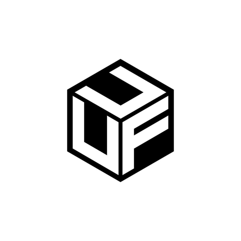 ufu brev logotyp design, inspiration för en unik identitet. modern elegans och kreativ design. vattenmärke din Framgång med de slående detta logotyp. vektor
